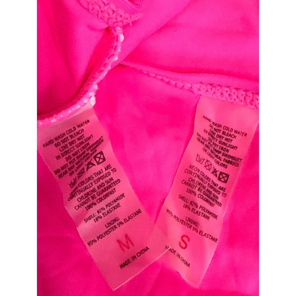 Aleumdr Women's 2 Piece Swim Tankini Retro Pink Tummy Control Size Small Medium - Picture 11 of 11